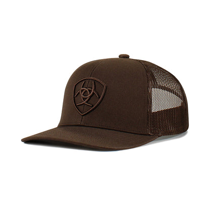 Ariat Brown Shield Logo Snapback