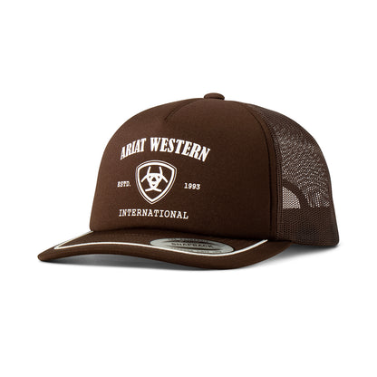 Ariat Brown Screen Print Snapback