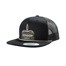 Ariat Black Snapback with Toe Bug Stiich