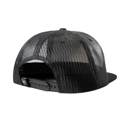 Ariat Black Snapback with Toe Bug Stiich