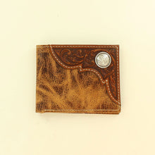 Ariat Tan Distressed Bifold Wallet