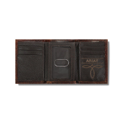 Ariat Center Bump Shield Trifold Wallet