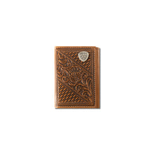 Ariat Basket Weave Floral Trifold Wallet