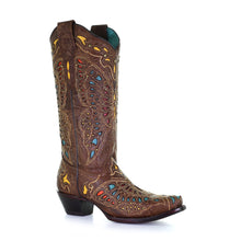 Corral Butterfly Inlay Snip Toe Boots