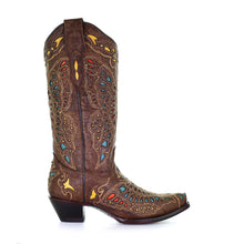 Corral Butterfly Inlay Snip Toe Boots