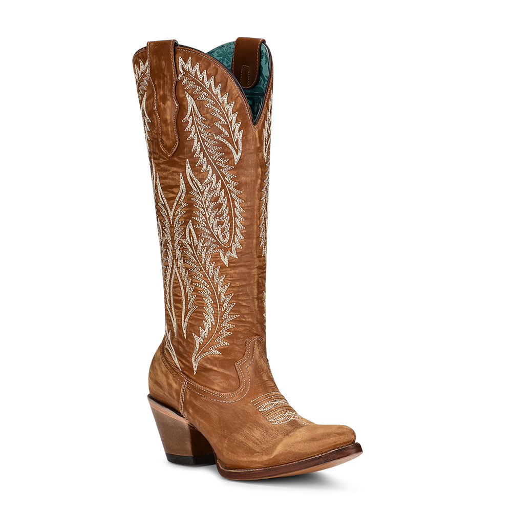 Corral Tan Snip Toe Cowboy Boots