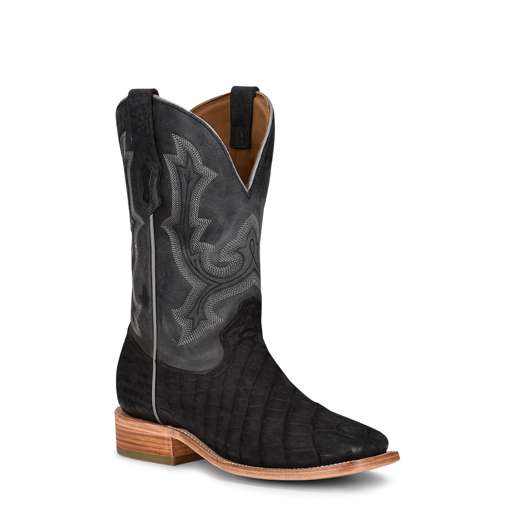 Corral Black Alligator Belly Boots