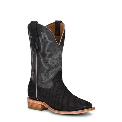 Corral Black Alligator Belly Boots