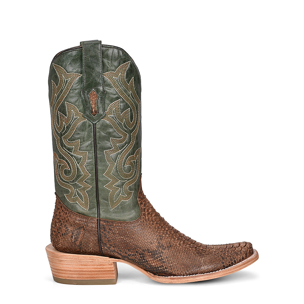 Corral Python Narrow Square Toe