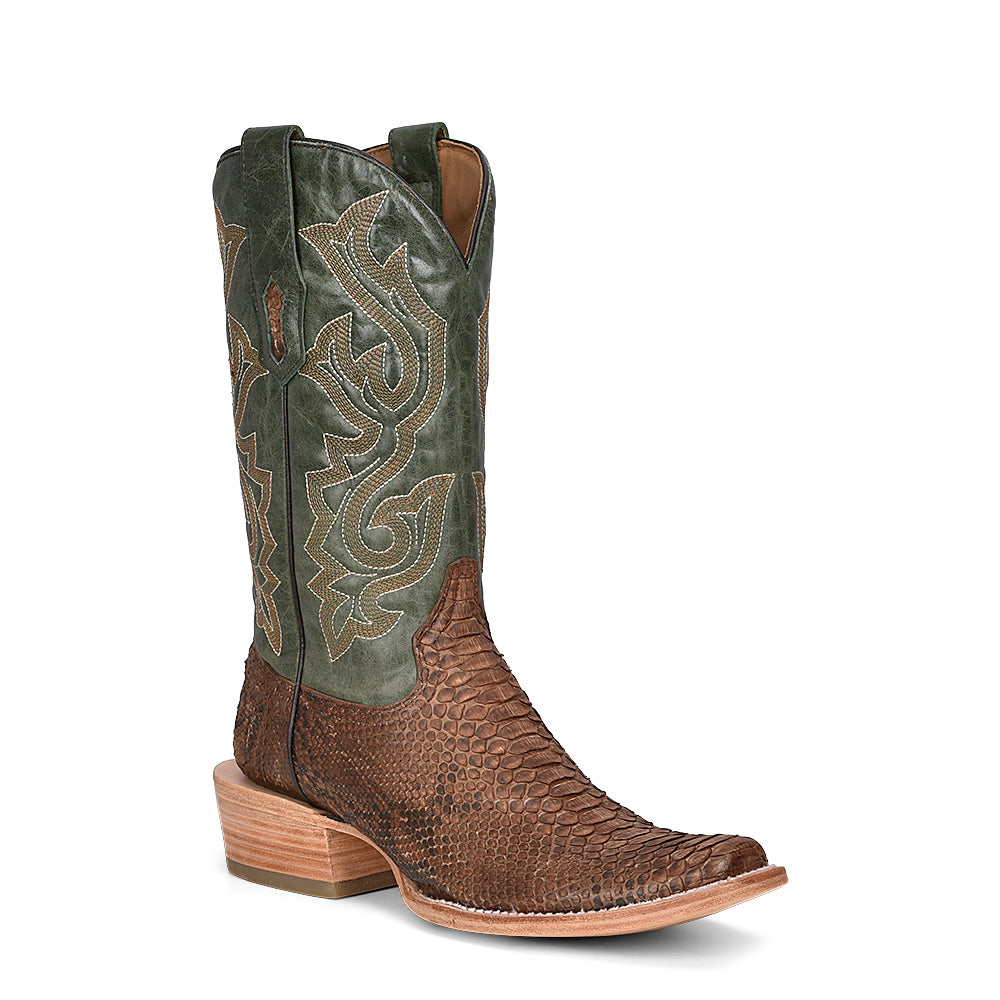 Corral Python Narrow Square Toe