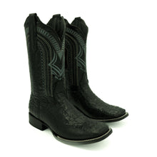 Excelencia Black Hornback Caiman Print Boots
