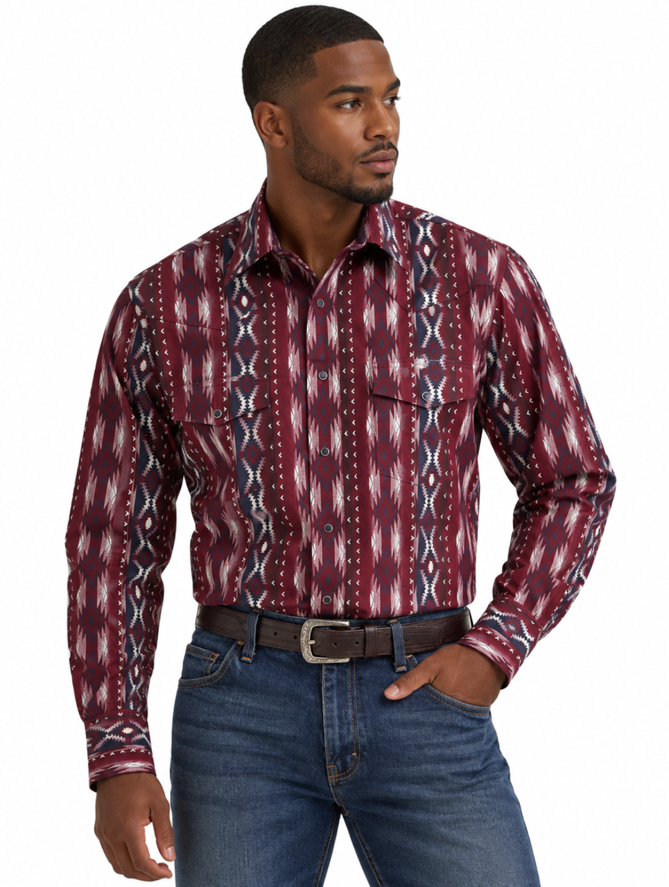 Wrangler Garnet Ridge Checotah Long Sleeve