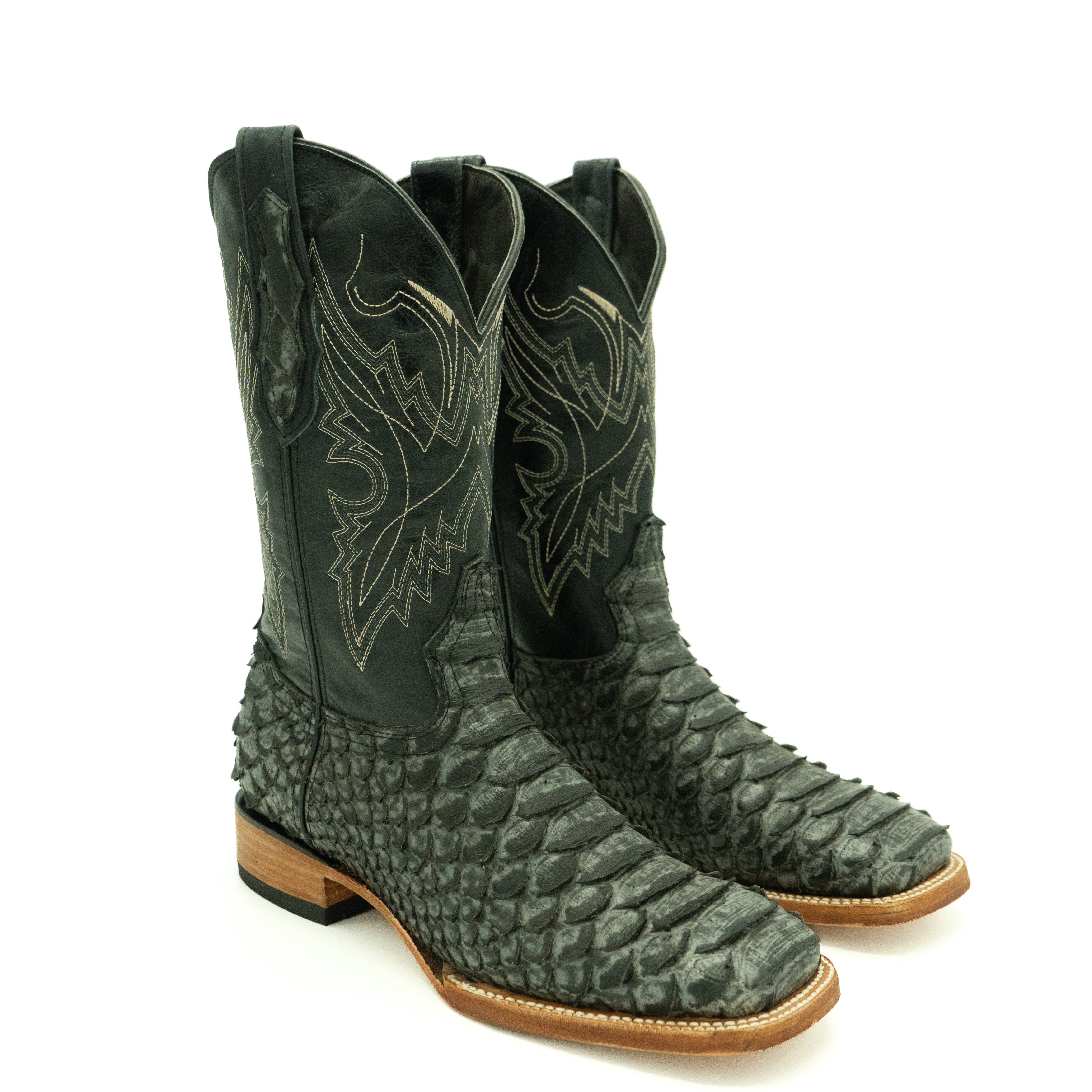 Ruffout Python Boots Polloboots Giant Gray Python Print Boots – JessesBoots1989