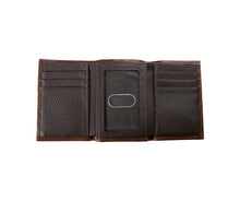 3D Brown Trifold Wallet