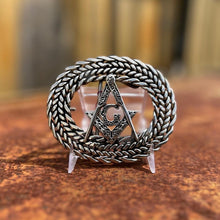 Stainless Steel Square and Compass Buckle