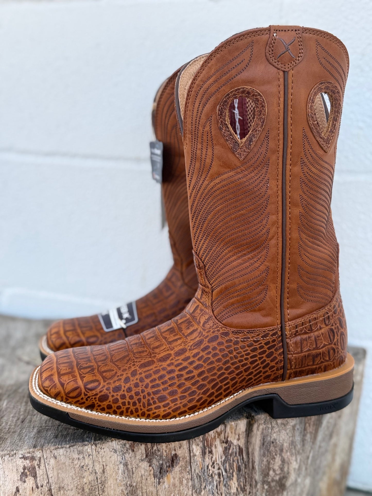 Twisted X Almond & Cider Caiman Work Boots