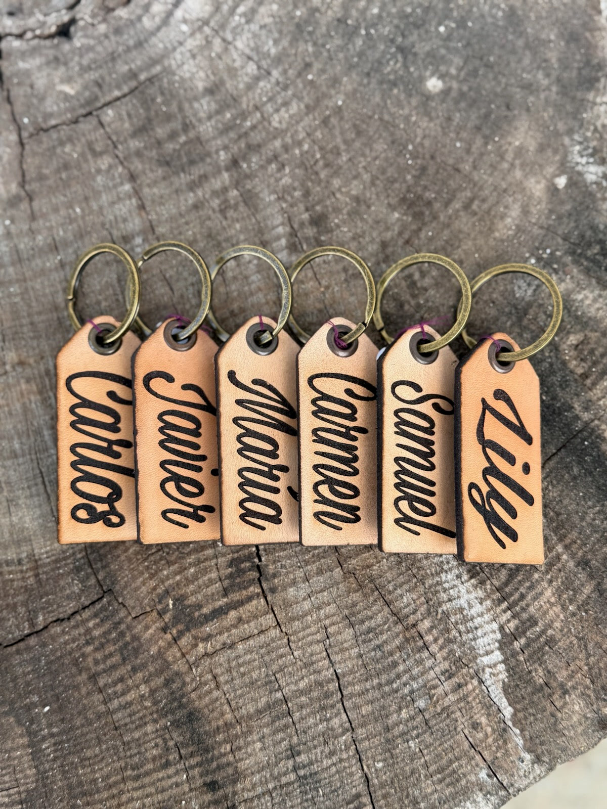 Leather Keychains With Name