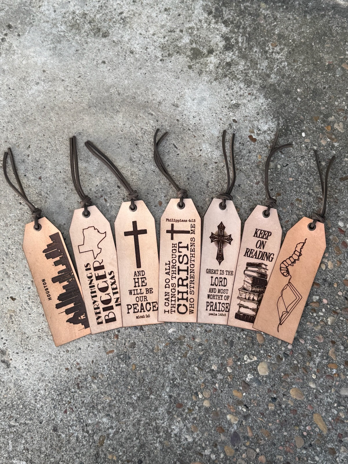 Custom Leather Bookmarks