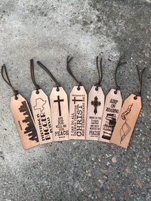 Custom Leather Bookmarks