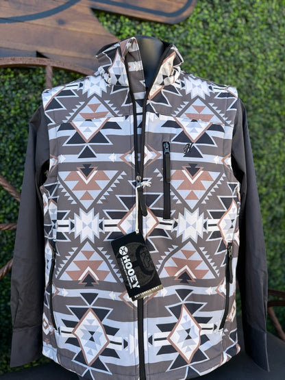 Hooey Softshell Vest Aztec / Grey
