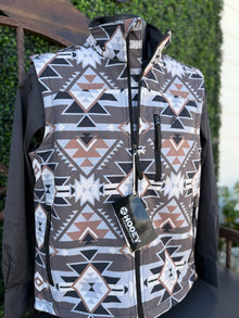 Hooey Softshell Vest Aztec / Grey