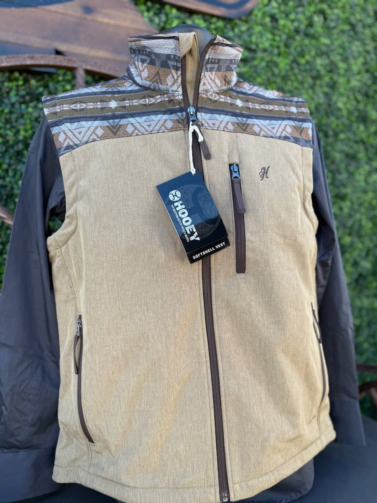 Hooey Softshell Vest Aztec