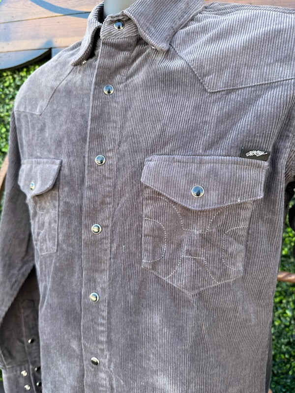 Tombstone Corduroy Long Sleeve Shirt w/ Pearl
