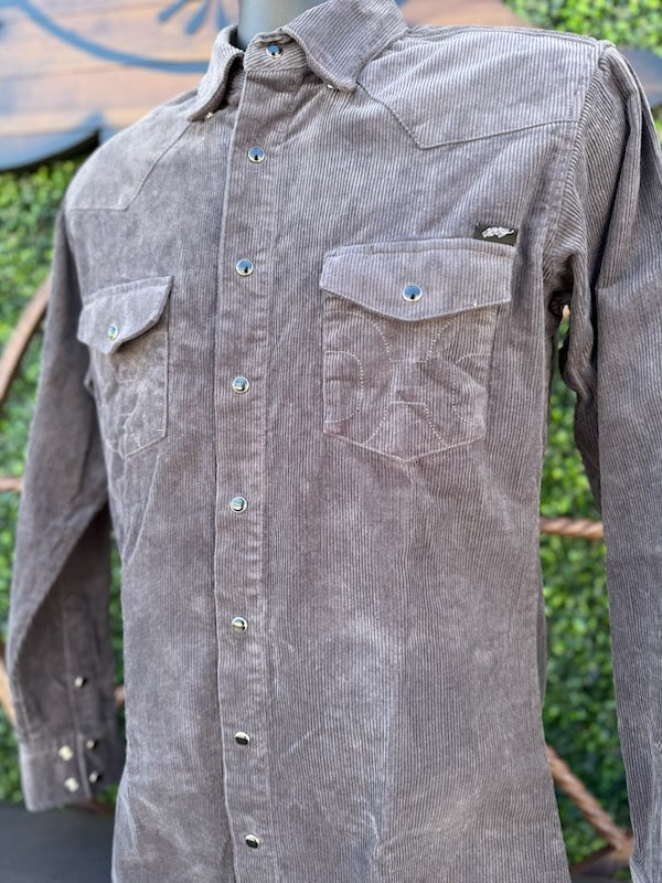 Tombstone Corduroy Long Sleeve Shirt w/ Pearl