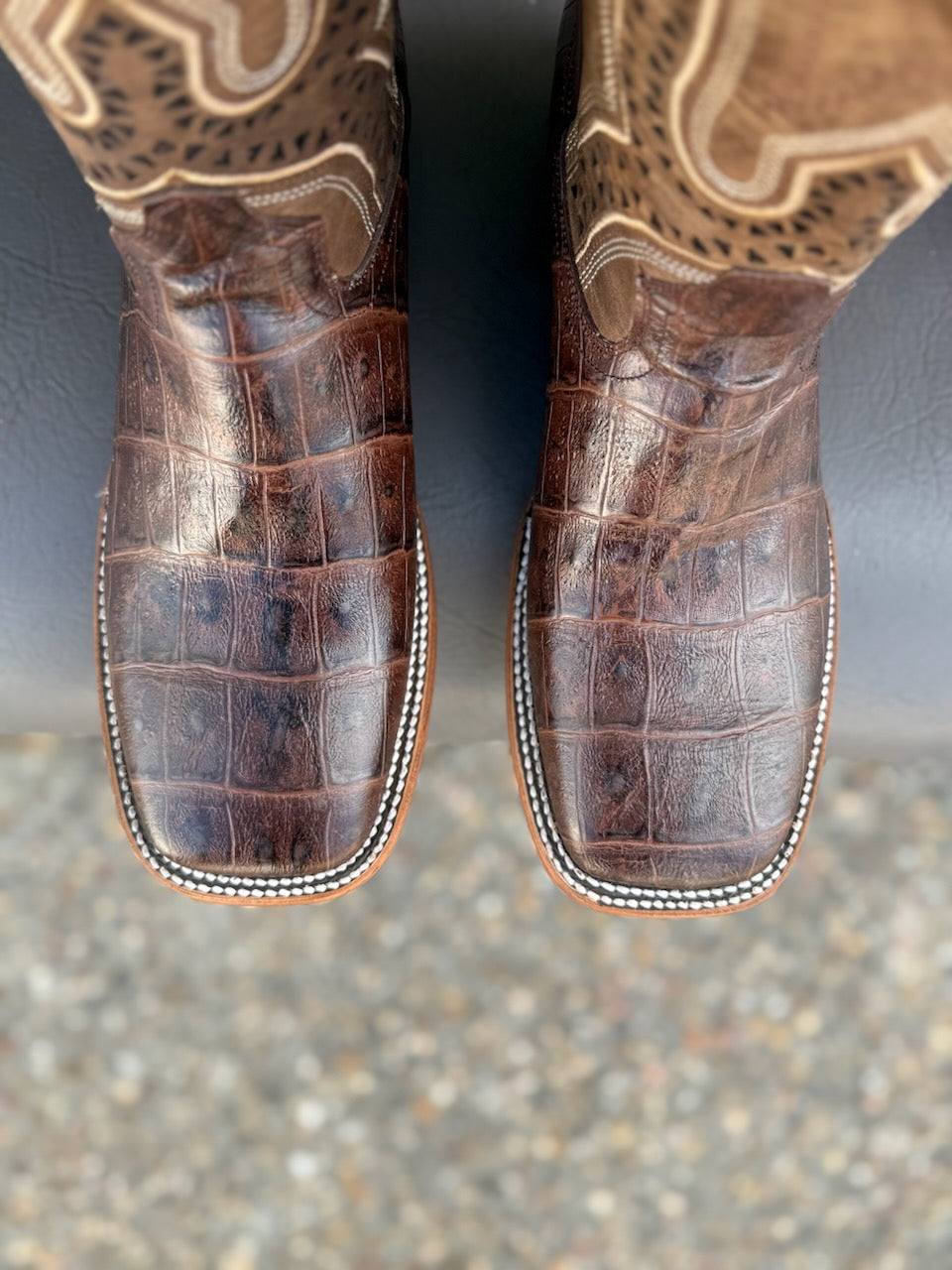 Lazo Alligator Print Boots