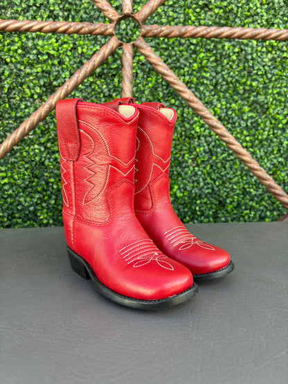 Old West Toddler's Red Western Boots