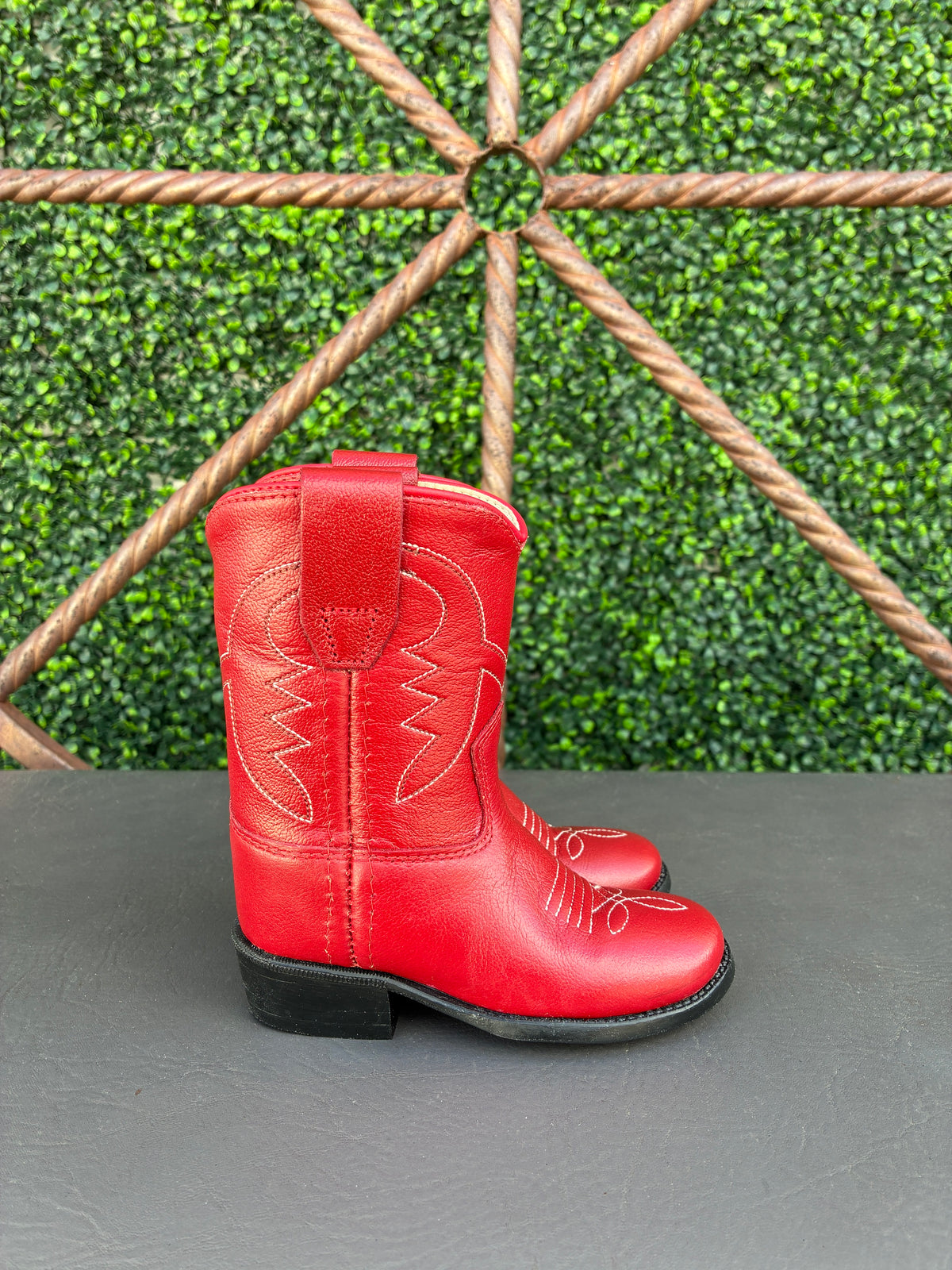 Old West Toddler's Red Western Boots