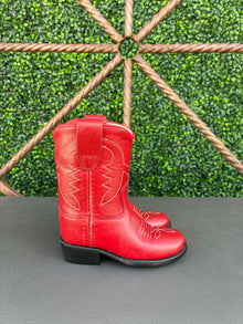 Old West Toddler's Red Western Boots