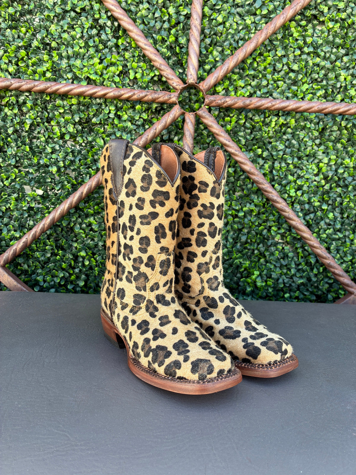 Tanner Mark Little Girls Leopard Print Boots