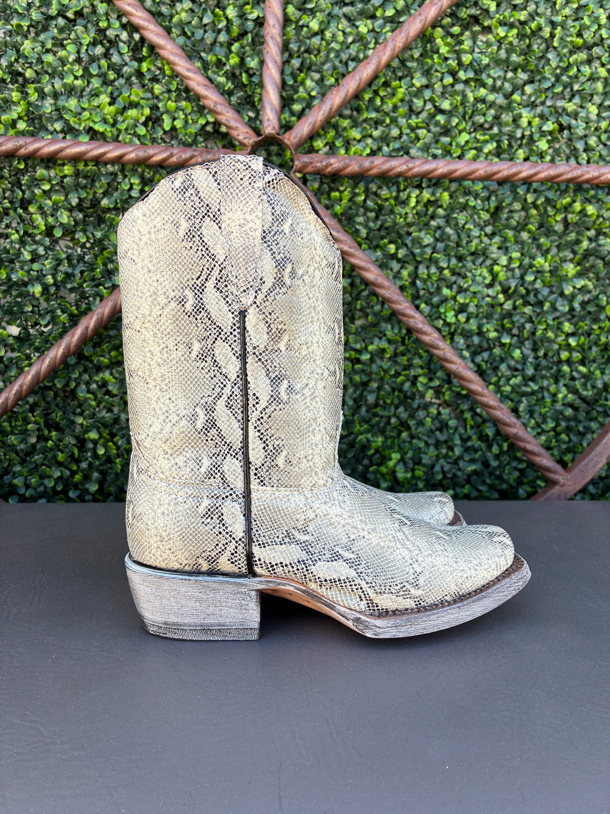 Tanner Mark Little Girls Snake Print Boots
