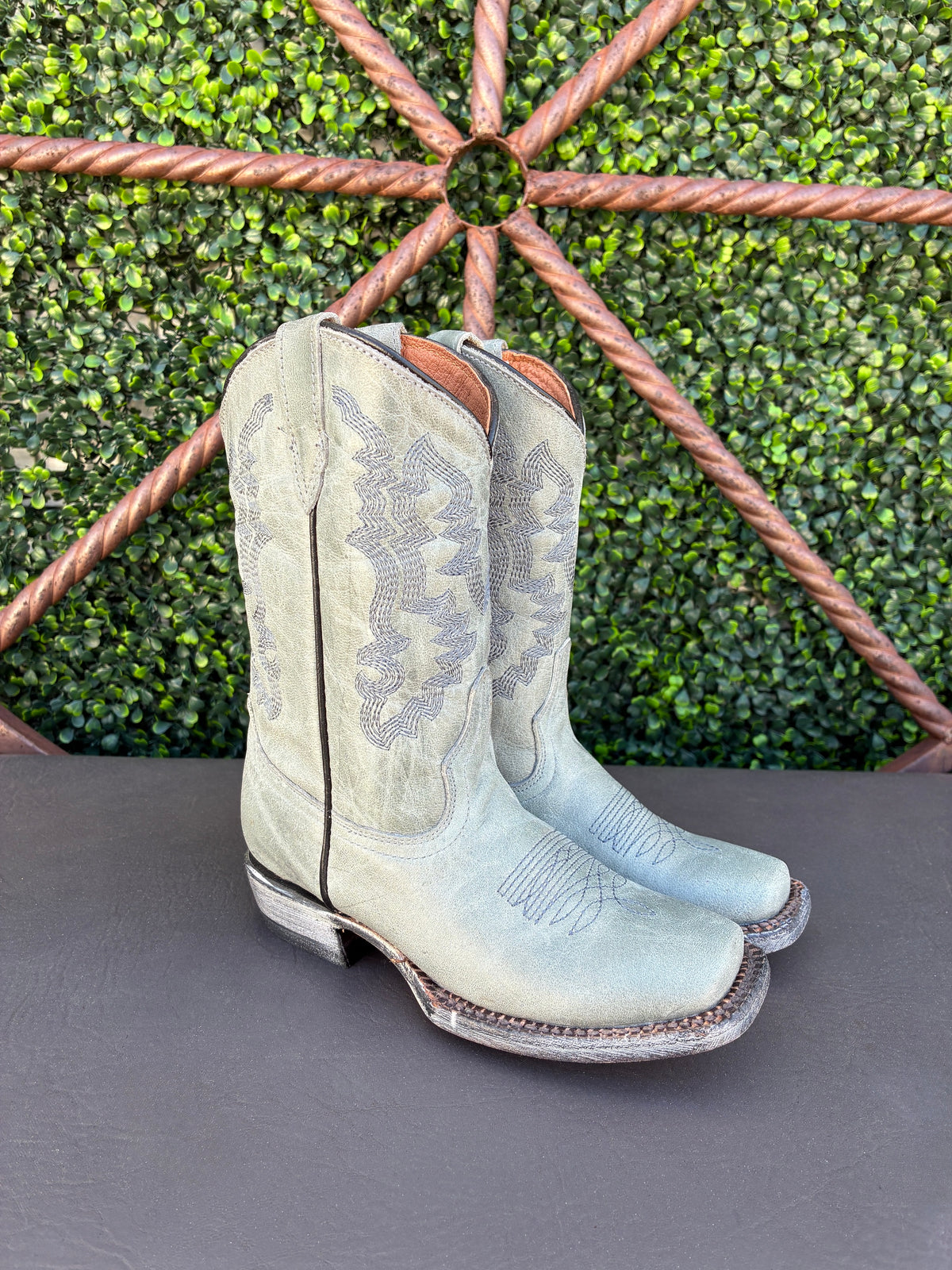 Tanner Mark Little Girls Light Blue Boots