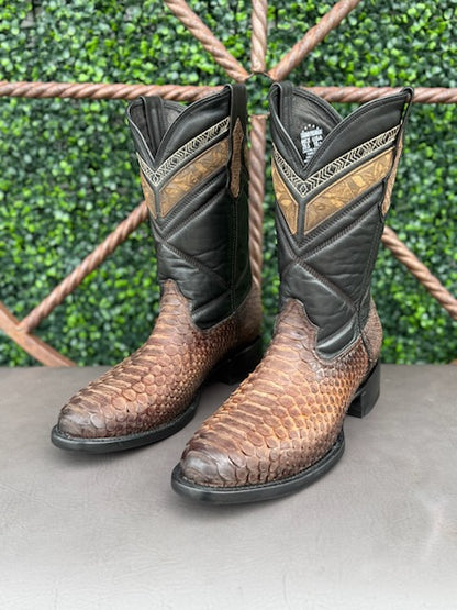 Python Two Toned Boots
