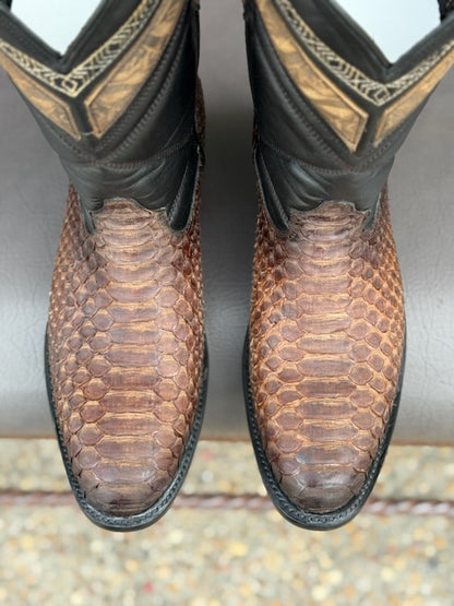Python Two Toned Boots
