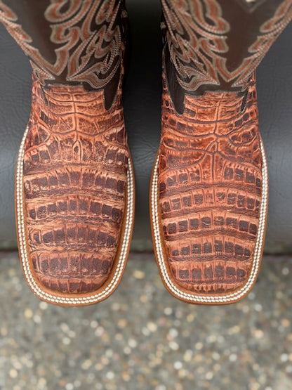 Jesse's Boots Two Toned Caiman Belly Boots
