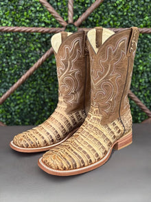 Jesse's Boots Two Toned Caiman Belly Boots