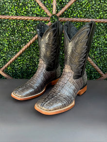 Lazo Grey Caiman Tail Boots