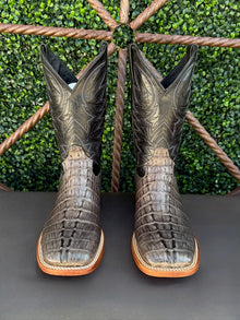 Lazo Grey Caiman Tail Boots
