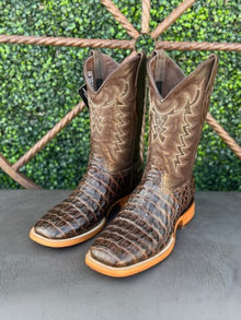 Lazo Croc Print Boots