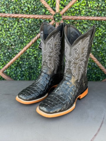Lazo Croc Print Boots