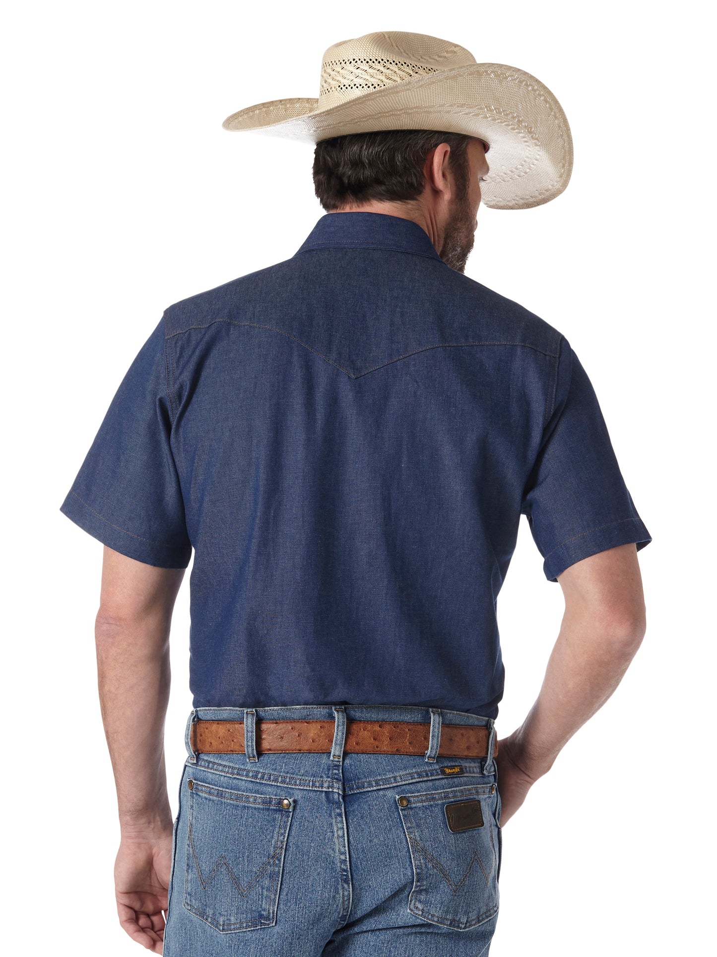Denim Short Sleeve Work Western Shirt