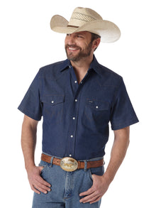 Denim Short Sleeve Work Western Shirt
