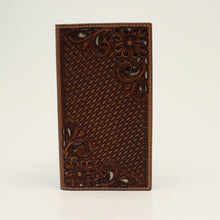 Nocona Basket Weave Floral Wallet