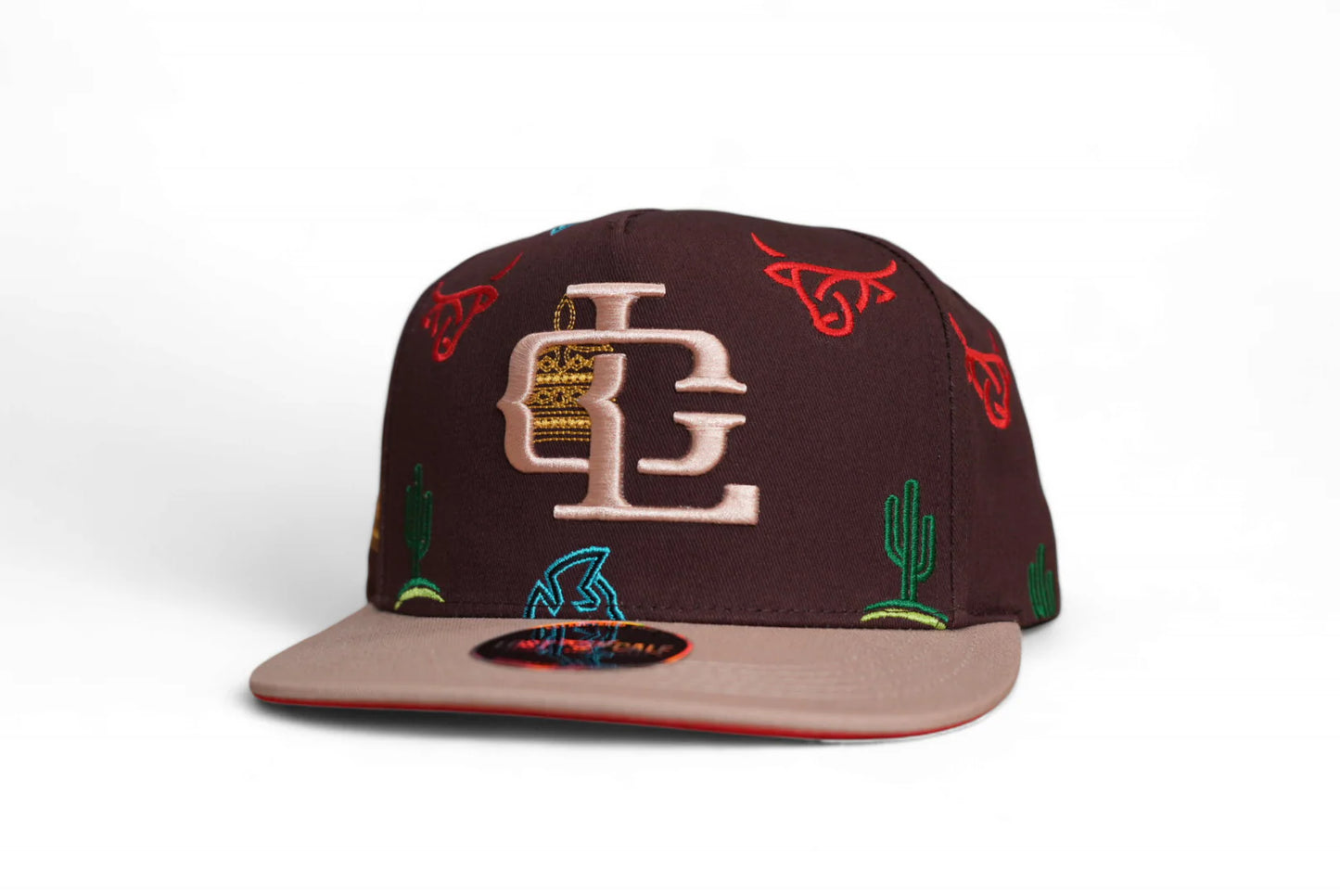 Lost Calf Lucky Brown Flat Bill Cap