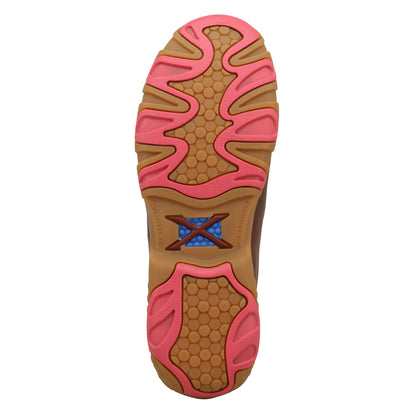 Dark Tan & Pink Chukka Driving Moc