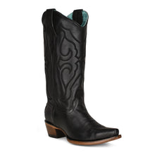 Corral Embroidery Black Snip Toe