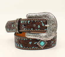 Ariat Girls Floral Overlay Diamond Concho Belt